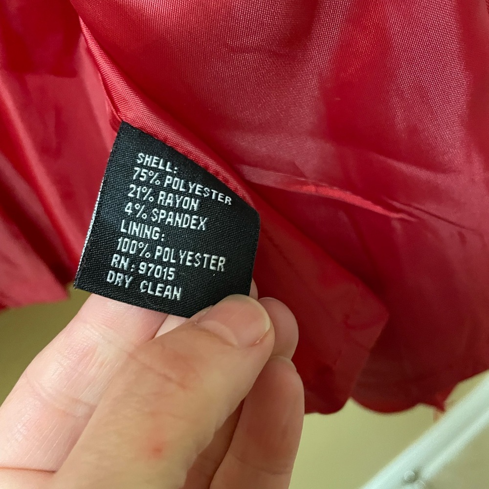 Red fitted blazer - Picture 5 of 5